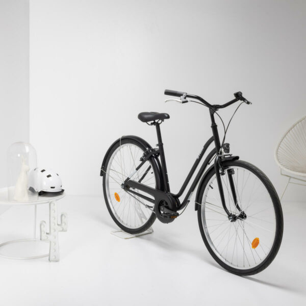 Vélo de Ville ELOPS 100 CADRE BAS NOIR