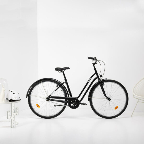Vélo de Ville ELOPS 100 CADRE BAS NOIR