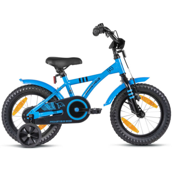 Vélo 14" enfant 3-5 ans avec roues stabilisateurs et rétropédalage