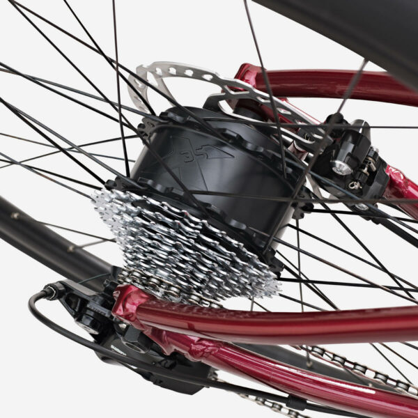 Vélo de route à assistance électrique E-EDR AF Shimano 105 2x11S rouge