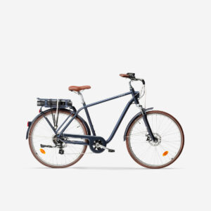 Vélo de ville électrique ELOPS 900 CADRE HAUT BLEU MARINE