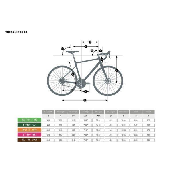 Vélo route CYCLOTOURISTE RC500 MICROSHIFT 9V GRIS