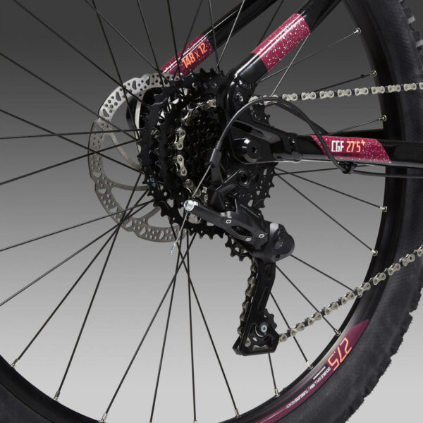 Vélo VTT électrique semi-rigide 27,5" E-ST520 Noir Violet