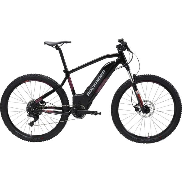 Vélo VTT électrique semi-rigide 27,5" E-ST520 Noir Violet