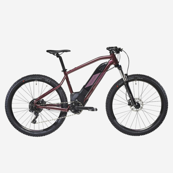 vélo VTT électrique semi-rigide 27,5" femme E-ST 500 prune