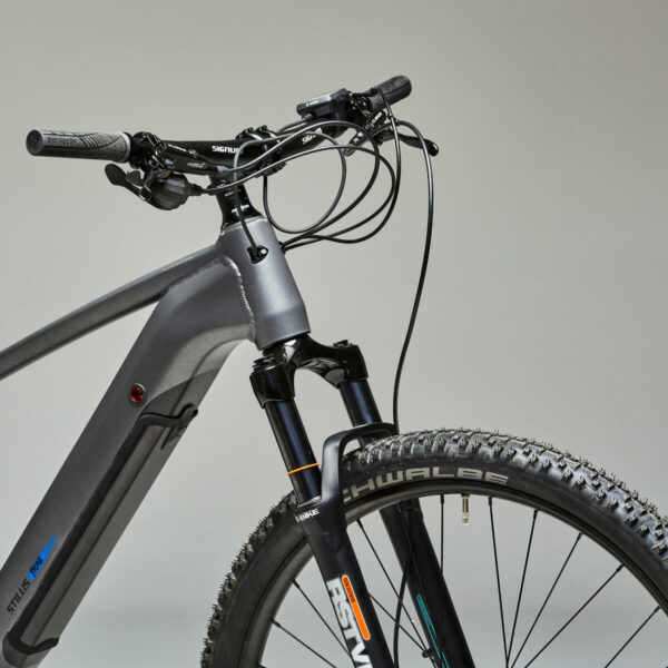 Vélo VTT ELECTRIQUE tout suspendu 29" STILUS E-TRAIL Gris