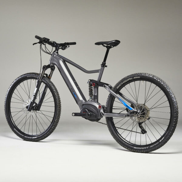 Vélo VTT ELECTRIQUE tout suspendu 29" STILUS E-TRAIL Gris