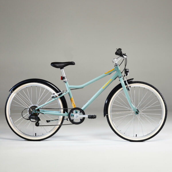 Vélo VTC Enfant RIVERSIDE 500 KAKI 24" 9-12 ans